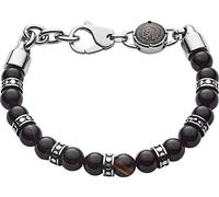 Diesel Homme, Bracelet en perles semi-précieuses avec fermoir mousqueton