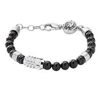 Diesel Homme, Bracelet en perles semi-précieuses avec fermoir mousqueton