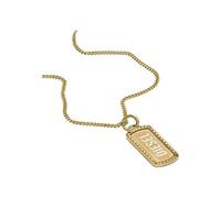 Diesel Collier homme en acier inoxydable émaillé rouge, DX1446040