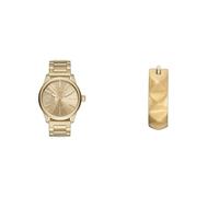 Diesel Homme Rasp Doré Acier Inoxydable Montre and Boucles d'oreilles, Coffret