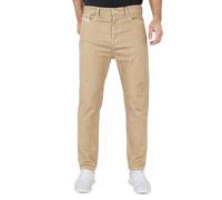 Diesel - Homme Tapered Fit Jeans Stretch Avec Profond Pas Marron Clair - D-Vider
