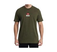 Diesel, Homme, Tops, Vert, Taille: L T-shirt ras du cou