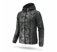 DIESEL J-Brick Veste Homme 52 Noir Camo Imprimé Coupe-Vent Léger Zip À Capuche