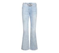 Diesel - Jean Évasé en Denim avec Logo Ovale - Femme - Jeans - Bleu - Taille: W26