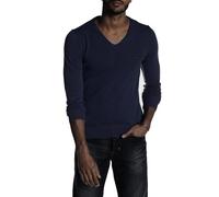 Diesel K-Olymp Maglia T-shirt à manches longues en coton brossé pour homme, bleu foncé, M