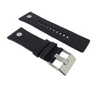 Diesel LB-DZ7313 Bracelet de rechange d’origine pour montre en cuir - 28 mm - Noir.