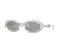 DIESEL Unisex DIESEL DL3011U 20296G Lunettes de soleil Injecté Transparent Gris Ronde Miroir