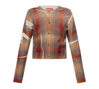 Diesel - M-Chloty Wool Cardigan - Femme - Pulls - Brun - Taille: 42 FR