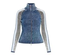 Diesel - M-Estrella Cardigan - Femme - Pulls - Bleu - Taille: 34 FR