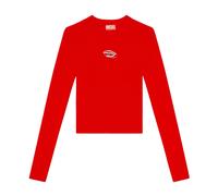 Diesel - M-Valari Top à Manches Longues - Femme - Tops - Rouge - Taille: 38 FR