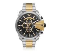 Diesel Montre homme Mega Chief DZ4581 – Chronographe, boîtier acier inox 51 mm, bracelet acier