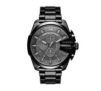 Diesel Mega Chief Montre pour Homme en Acier Inoxydable avec Mouvement analogique ou numérique Noir 5,9 cm, Acier Inoxydable Noir, 5.9 cm, Mega Chief
