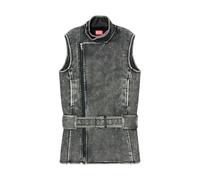 Diesel - Mini-robe style motard avec ceinture - Femme - Vestes - Noir - Taille: 36 FR