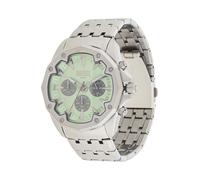 DIESEL Montre à affichage analogique 'STINGER' gris / vert, Taille One Size