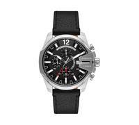 Diesel Montre pour homme Baby Chief Chronographe 43 mm boîtier acier bracelet cuir DZ4592