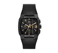 Diesel Montre Cliffhanger chronographe, en acier inoxydable, noir, pour homme, DZ4645