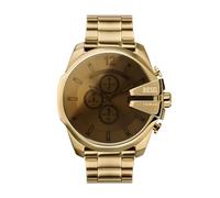 DIESEL Montre Mega Chief chronographe, en Acier Inoxydable, doré, pour Homme, DZ4662