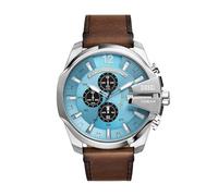 Diesel Montre Mega Chief chronographe, en acier inoxydable, pour homme, DZ4657