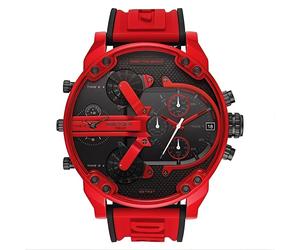 Diesel - Montre Mr Daddy 2.0 - Homme - Accessoires - Rouge - Taille: ONE Size
