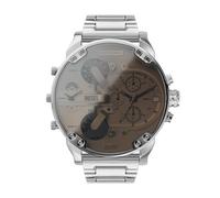 Diesel Montre Mr. Daddy pour Homme, Mouvement à Quartz Multifonctionnel avec Bracelet en Acier Inoxydable