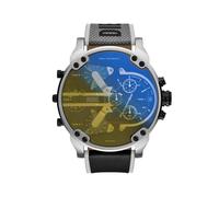 Diesel Montre, Mr. Daddy pour Homme, Mouvement Multifonctionnel à Quartz avec Bracelet en Cuir, synthétique ou Silicone