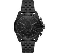 Diesel Montre pour homme Baby Chief, mouvement à quartz, boîtier en acier inoxydable noir de 48 mm avec bracelet en acier inoxydable, DZ4617