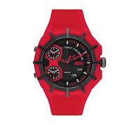Diesel Montre pour homme Framed, mouvement à trois aiguilles, boîtier en nylon multi de 51 mm avec bracelet en silicone, DZ1989