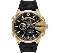 Diesel Montre pour homme Mega Chief Mouvement LCD Boîtier 51mm avec bracelet en silicone DZ4634