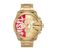 Diesel Montre pour homme Mega Chief mouvement quartz/chrono boîtier 51mm avec bracelet en acier inoxydable DZ4642