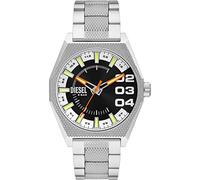 Diesel Montre pour homme Scraper Mouvement Quartz/3 Aiguilles Boîtier 43mm avec bracelet en acier inoxydable DZ2172