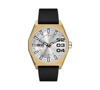 Diesel Montre, Scraper pour Homme, Mouvement à Quartz Trois Aiguilles avec Date, Bracelet en Acier Inoxydable ou en Cuir
