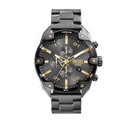 Diesel Montre Spiked pour Homme, Mouvement chronographe à Quartz avec Bracelet en Acier Inoxydable