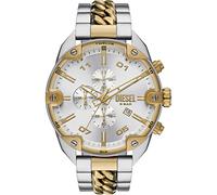 Diesel Montre pour homme Spiked DZ4629 – Quartz/Chrono 49 mm boîtier, bracelet acier inoxydable