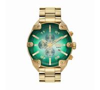 Diesel Montre Spiked pour Homme, Mouvement chronographe à Quartz avec Bracelet en Acier Inoxydable