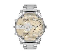 Diesel Mr. Daddy Slim Homme Montre 54MM en Acier Inoxydable Ton Argent, DZ7495