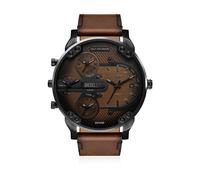 Diesel Montre homme Mr Daddy Slim DZ7492 54 mm Quartz Verre minéral Brun Taille unique