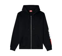 Diesel - Oval D Embroidered T-shirt - Homme - Sweatshirts et sweats à capuche - Noir - Taille: L