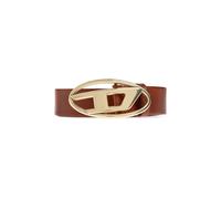 Diesel - Oval D Logo B-1Dr Belt - Homme - Accessoires - Brun - Taille: 70 CM