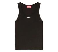 Diesel Femme Haut T-ANKI-OD débardeur côtelé slim ovale D métallique Noir Taille 42 FR