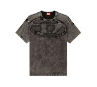 Diesel - Oval D T-shirt - Homme - Tops - Gris - Taille: S