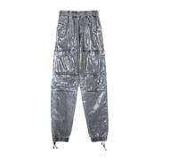 Diesel - Pantalon en Coton Gris avec Poches - Femme - Pantalons - Gris - Taille: W26