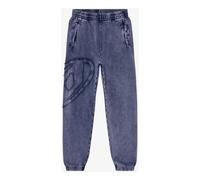 Diesel - Pantalons de survêtement en coton avec patch Oval D - Homme - Pantalons - Bleu - Taille: L