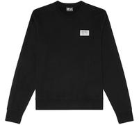 Diesel Patch Logo Crew Sweater Noir 9XX M Male