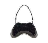 Diesel - Play Patent Shoulder Bag - Femme - Sacs - Noir - Taille: ONE Size