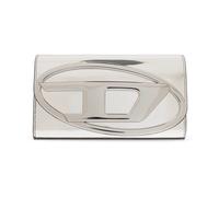 Diesel - Sac Bandoulière en Cuir Effet Miroir - Femme - Sacs - Gris - Taille: ONE Size