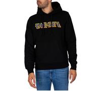 Diesel Pour des hommes Sweat à capuche graphique S-Ginn, Noir XXL