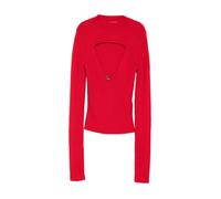 Diesel - Pull en Laine Rouge à Manches Longues - Femme - Pulls - Rouge - Taille: 36 FR