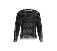 DIESEL Pull-over 'K-MIONE' gris / noir, Taille L
