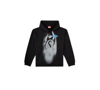 DIESEL Pull-over 'S-BOXT-HOOD-T3' gris / noir, Taille XXL