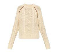 Diesel - Pulls à col rond - Femme - Pulls - Beige - Taille: 40 FR